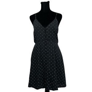 Abercrombie And Fitch Navy Blue Polka Dot Mini Dress - Women’s S